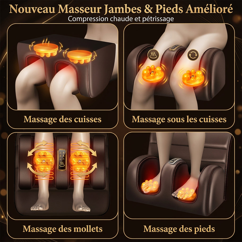 Matelas de massage électrique – Vibrations et chaleur, relaxation du corps entier
