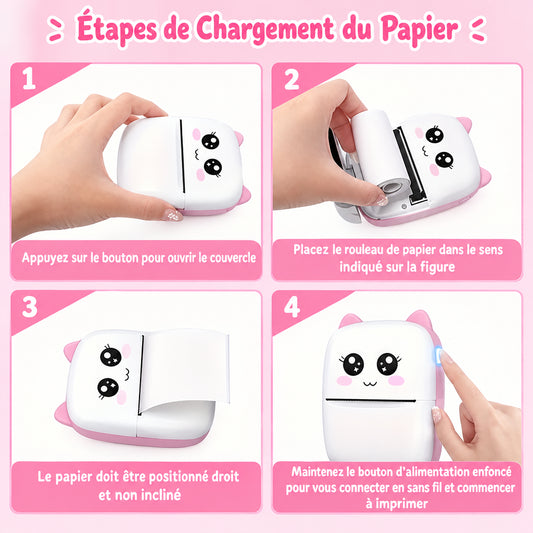 Mini Imprimante Thermique Portable – Impression Instantanée