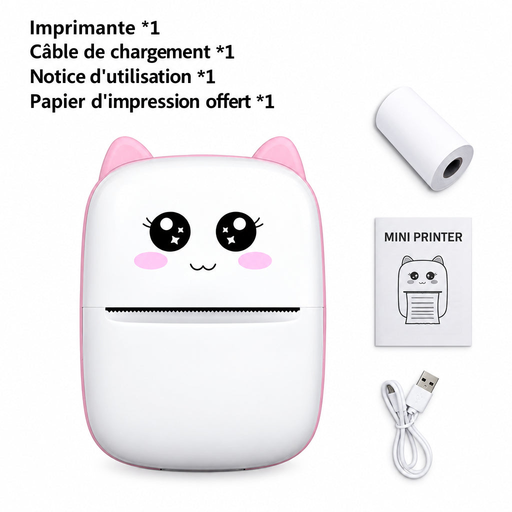 Mini Imprimante Thermique Portable – Impression Instantanée