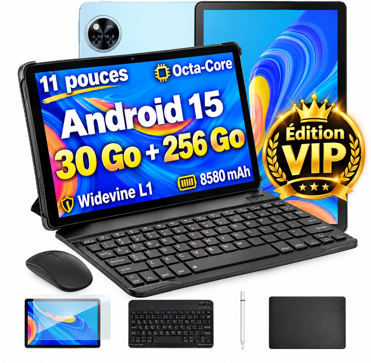 Tablette Doogee U11 Pro 11″ – Android 16, 30 Go RAM, 256 Go, 90 Hz, batterie 8 580 mAh