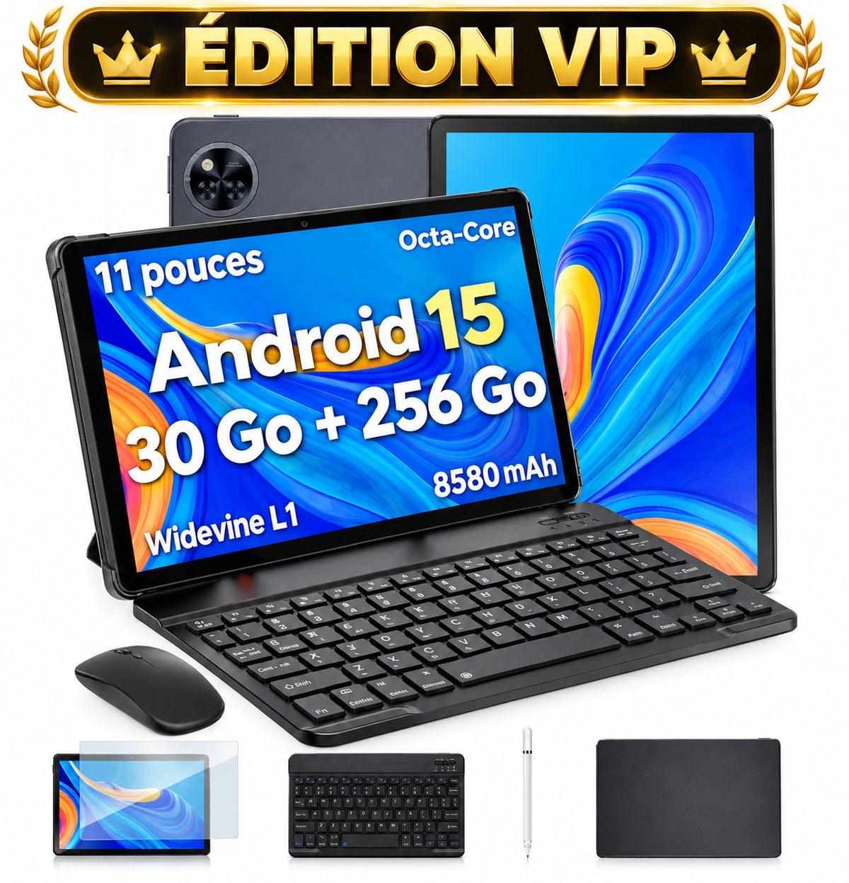Tablette Doogee U11 Pro 11″ – Android 16, 30 Go RAM, 256 Go, 90 Hz, batterie 8 580 mAh