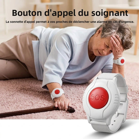 Bracelet d’alarme SOS pour personnes âgées