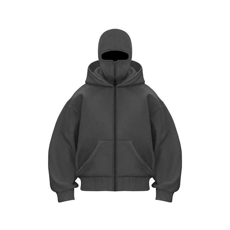 Sweat à Capuche Balaclava Y2K – Style Gothique & Harajuku