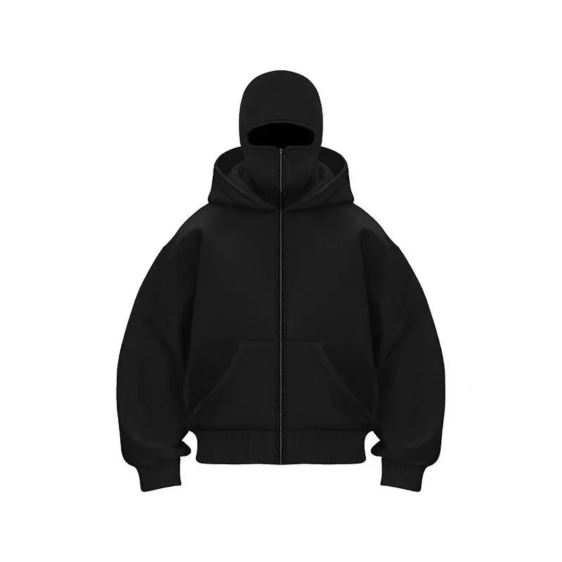 Sweat à Capuche Balaclava Y2K – Style Gothique & Harajuku