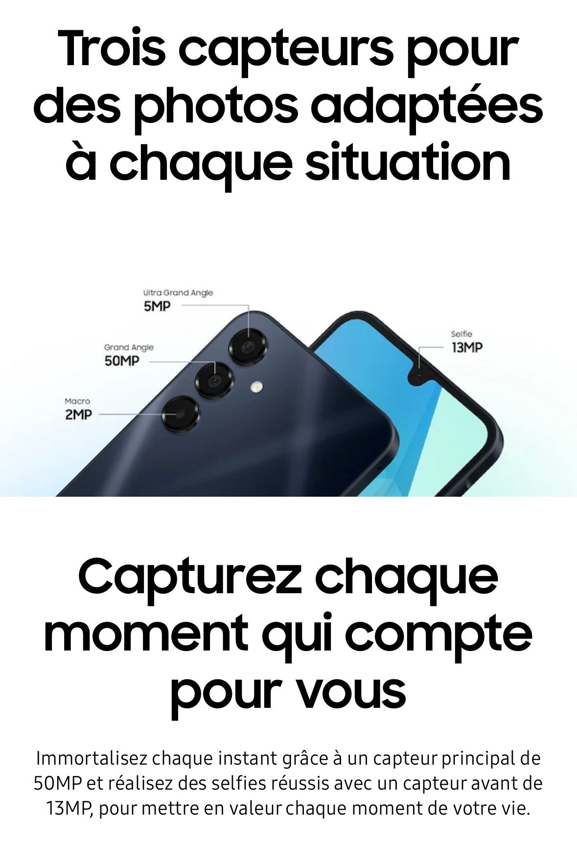 Samsung Galaxy A16 4G – 128 Go, Écran Super AMOLED & Appareil Photo 50 MP