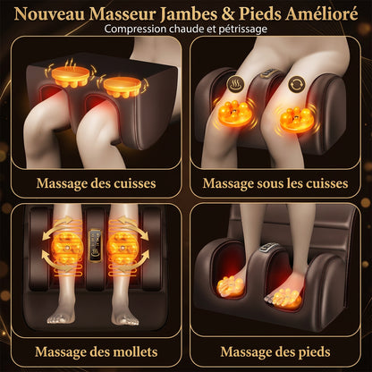 Matelas de massage électrique – Vibrations et chaleur, relaxation du corps entier