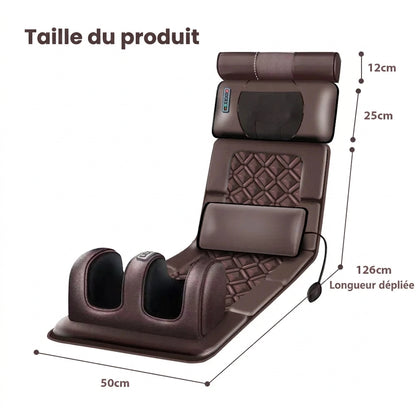 Matelas de massage électrique – Vibrations et chaleur, relaxation du corps entier