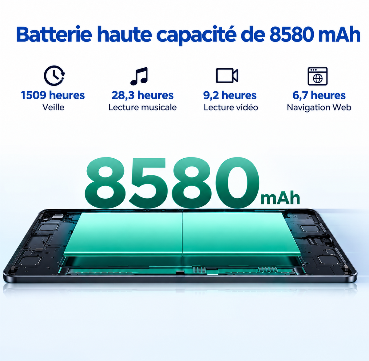 Tablette Doogee U11 Pro 11″ – Android 16, 30 Go RAM, 256 Go, 90 Hz, batterie 8 580 mAh