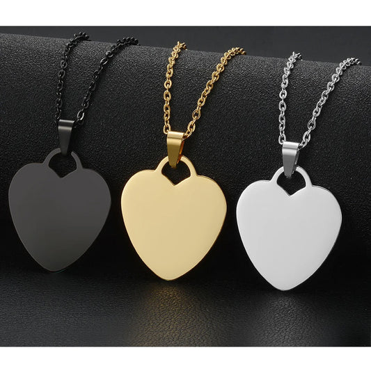 Collier Personnalisable avec Photo & Prénom – Pendentif Cœur en Acier Inoxydable