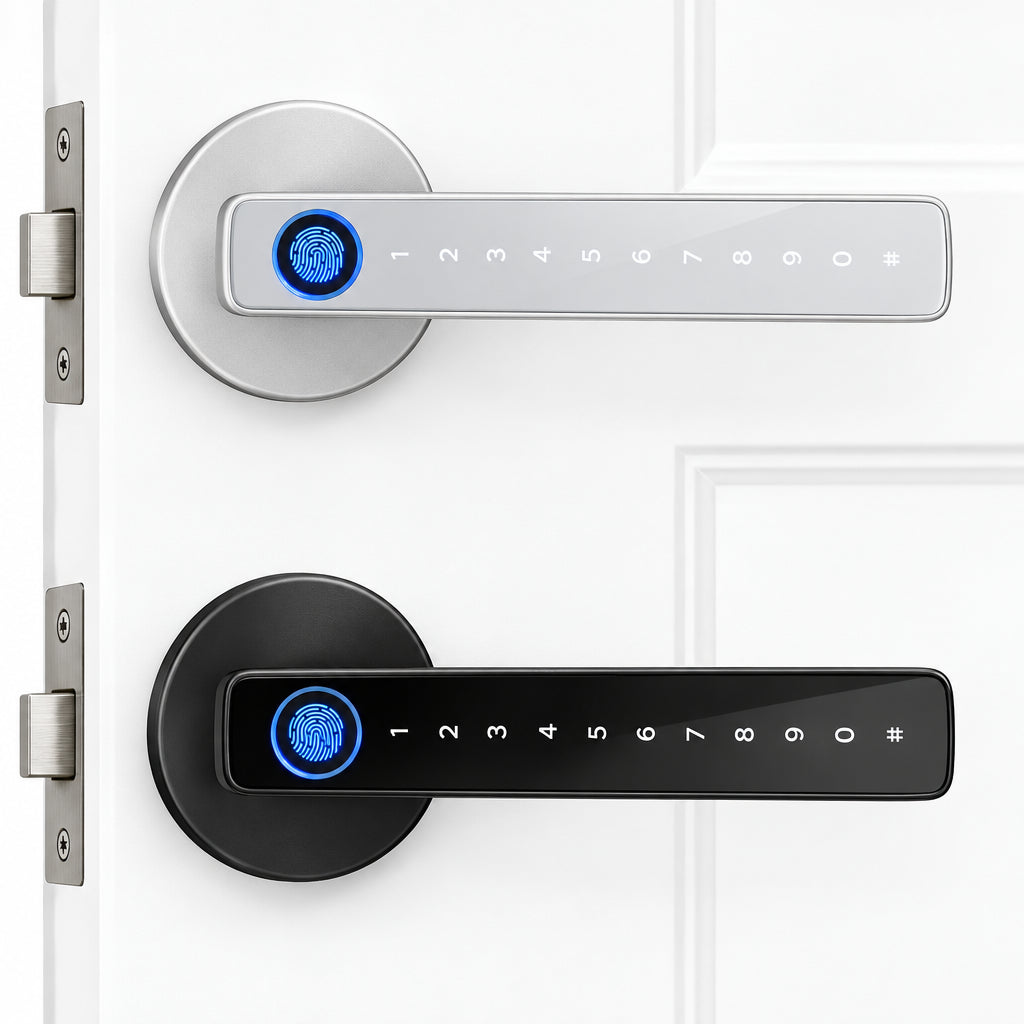 Serrure Intelligente M5 Tuya – Empreinte Digitale, Code & Carte IC