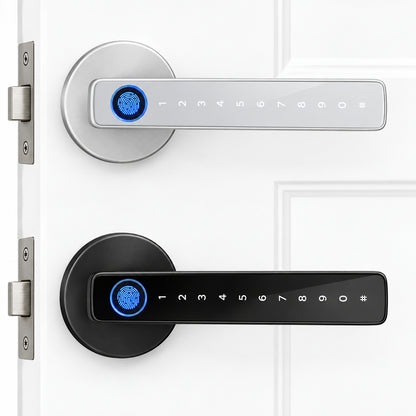 Serrure Intelligente M5 Tuya – Empreinte Digitale, Code & Carte IC