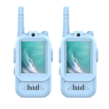 Talkies-walkies pour enfants rechargeables avec fonction vocale, écran HD de 2 pouces, appels HD en un clic et interphone — cadeau d’anniversaire ou de Noël pour garçon ou fille.