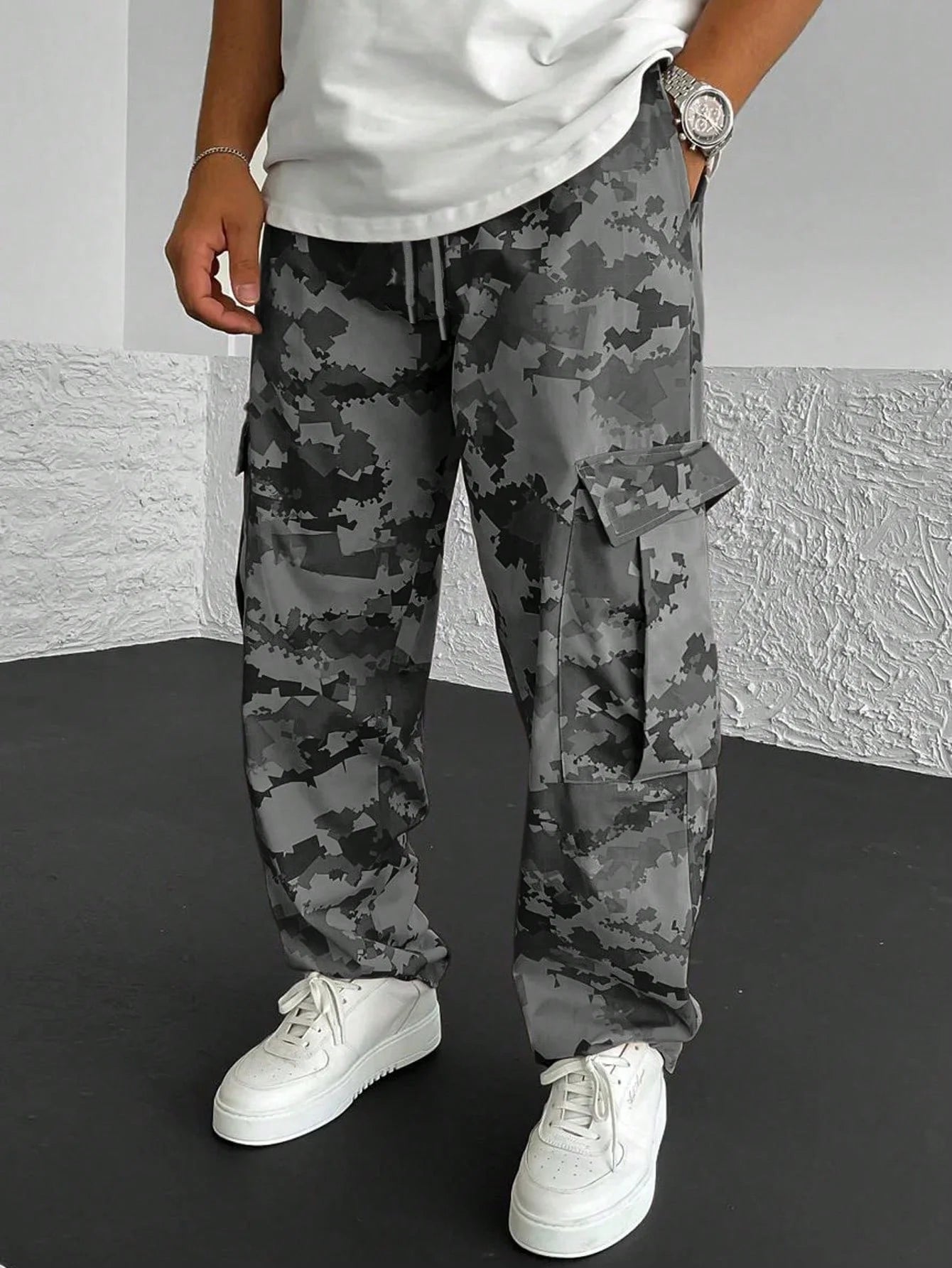Pantalon Cargo Homme Camouflage – Style Streetwear & Outdoor