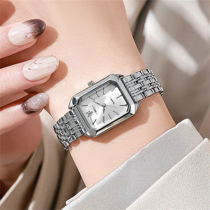 Montre Femme Élégante à Quartz – Bracelet en Acier Inoxydable Doré