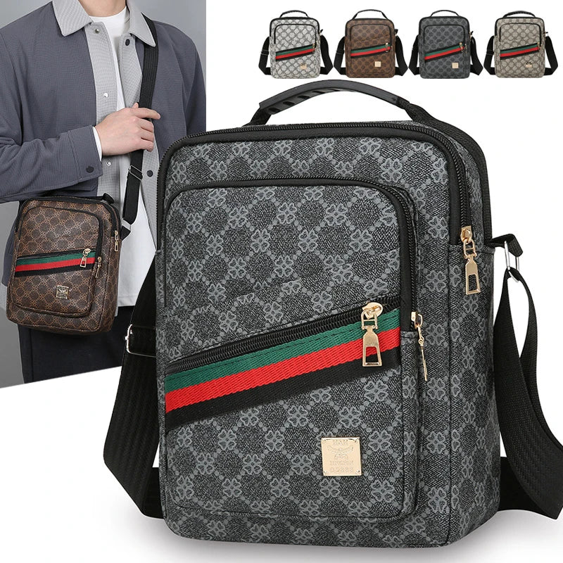 Sac Bandoulière Homme Multi-Poches – Grande Capacité & Imperméable de Marque