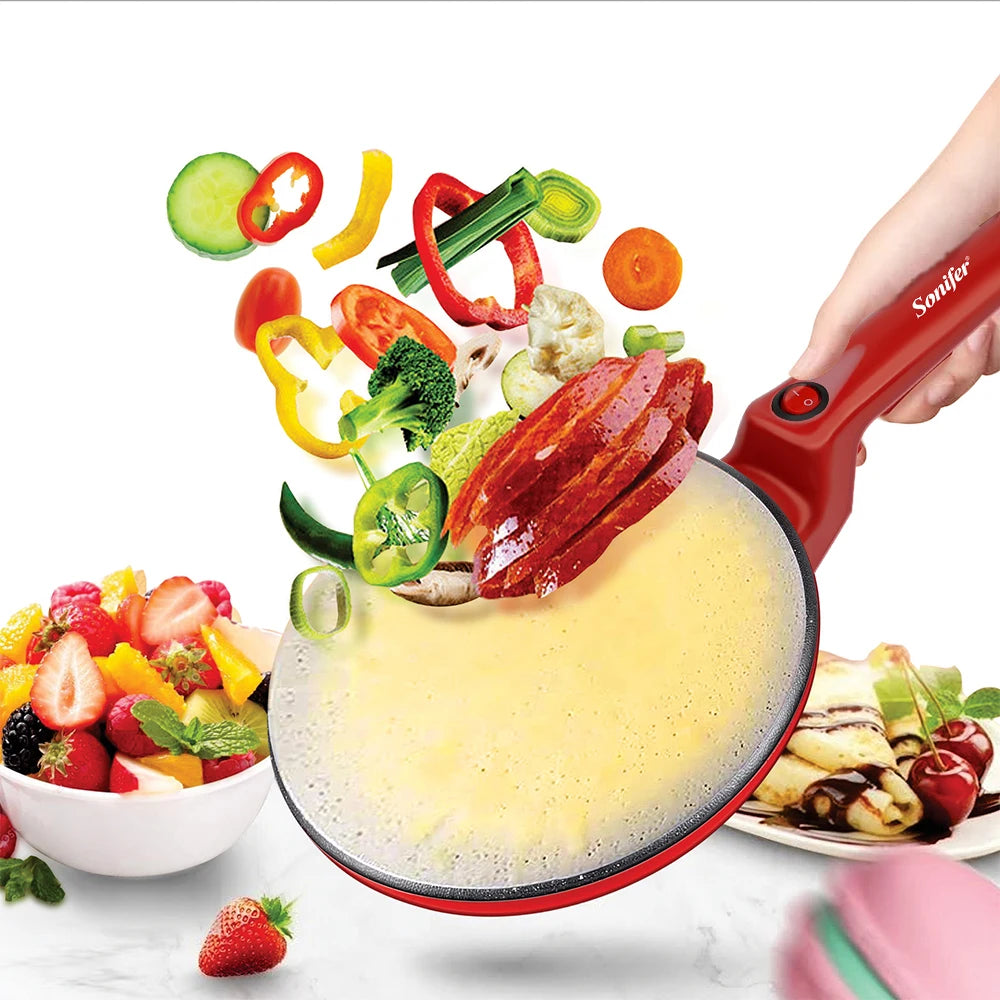 Crêpière Électrique Multifonction – Antiadhésive