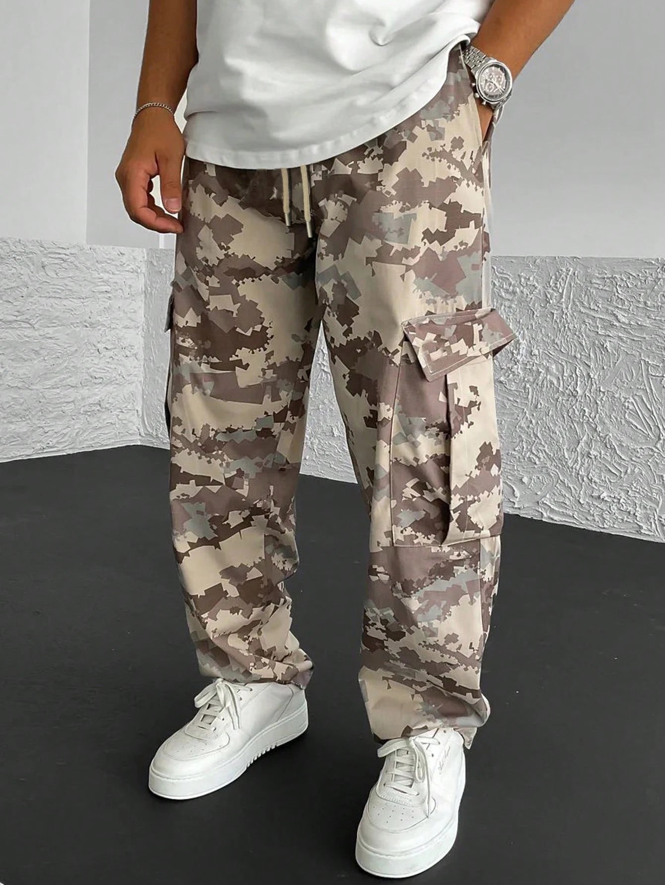 Pantalon Cargo Homme Camouflage – Style Streetwear & Outdoor