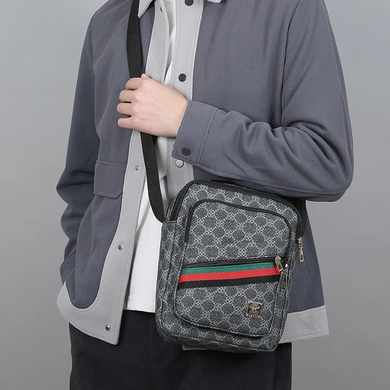 Sac Bandoulière Homme Multi-Poches – Grande Capacité & Imperméable de Marque