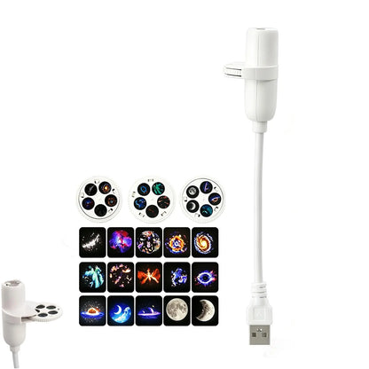 Mini Projecteur Galaxy Étoiles USB – Lumière d’Ambiance