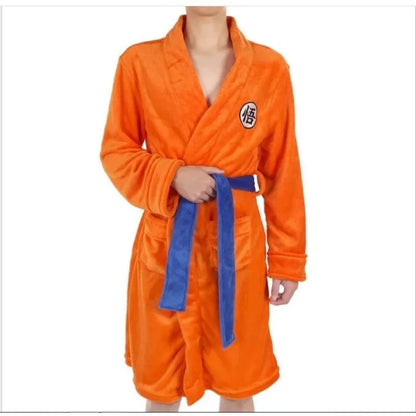 Peignoir Dragon Ball Goku – Motif Anime Cartoon, Doux et Confortable, Tenue Cosplay pour Maison et Détente
