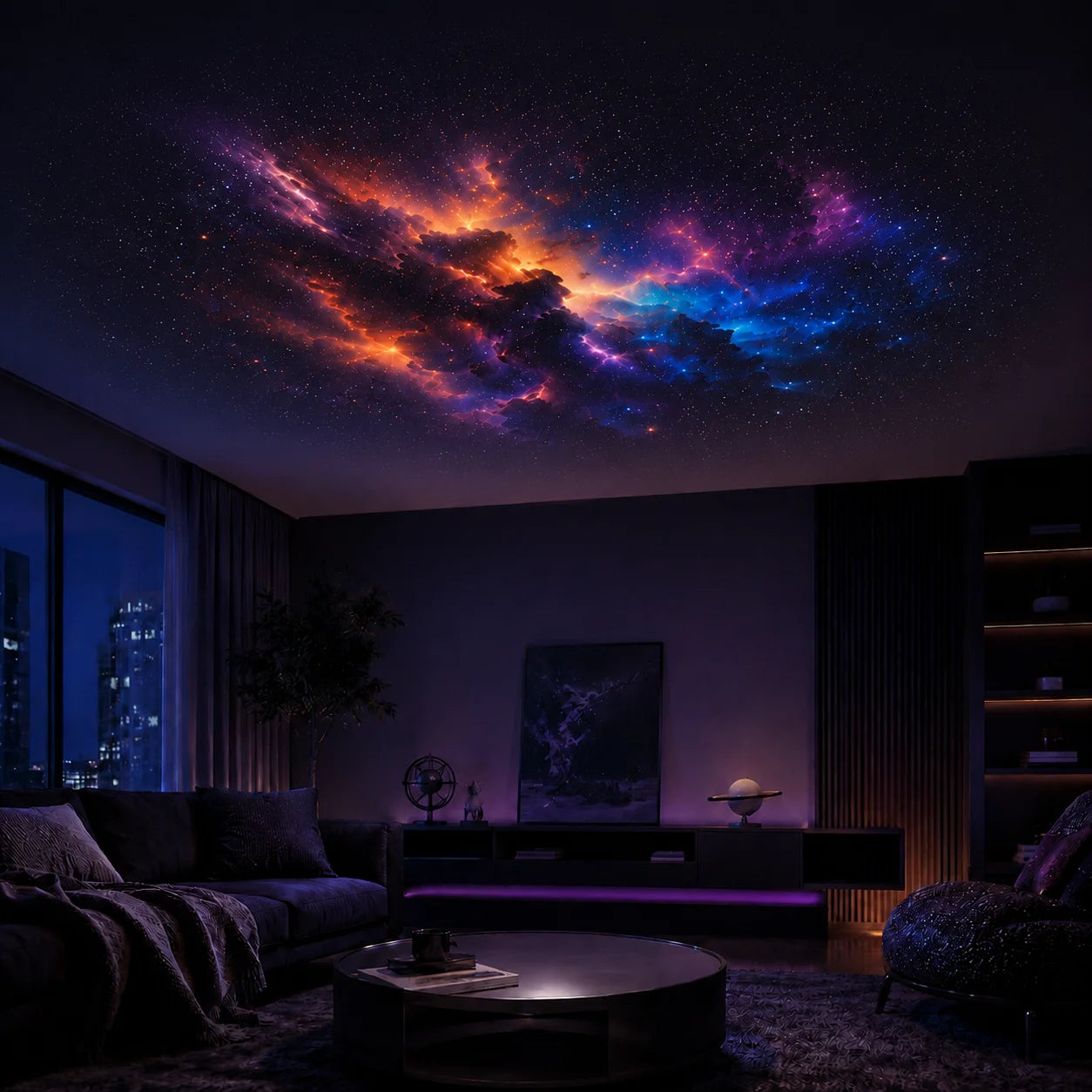 Projecteur Galaxie Ciel Étoilé – 8 Effets de Galaxie