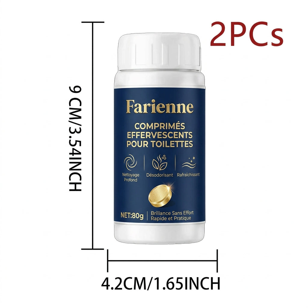 80 Pastilles Nettoyantes pour WC – Pastilles Effervescentes pour Cuvette et Réservoir, Anti-Calcaire et Anti-Taches, Désodorisant pour Salle de Bain