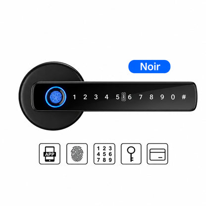 Serrure Intelligente M5 Tuya – Empreinte Digitale, Code & Carte IC