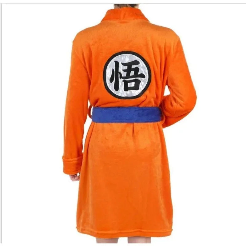 Peignoir Dragon Ball Goku – Motif Anime Cartoon, Doux et Confortable, Tenue Cosplay pour Maison et Détente