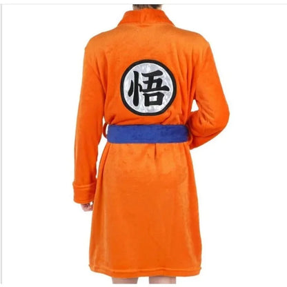 Peignoir Dragon Ball Goku – Motif Anime Cartoon, Doux et Confortable, Tenue Cosplay pour Maison et Détente