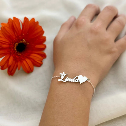 Bracelet Personnalisable Papillon avec Prénom – Femme & Enfant