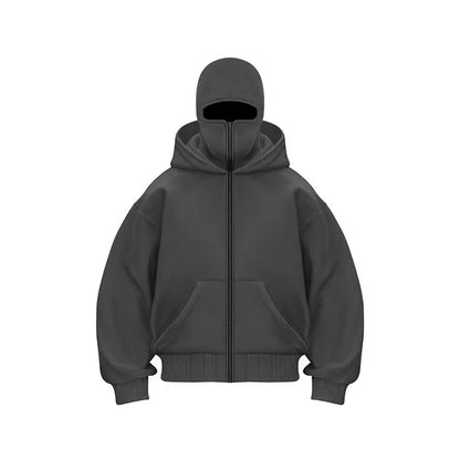 Sweat à Capuche Balaclava Y2K – Style Gothique & Harajuku