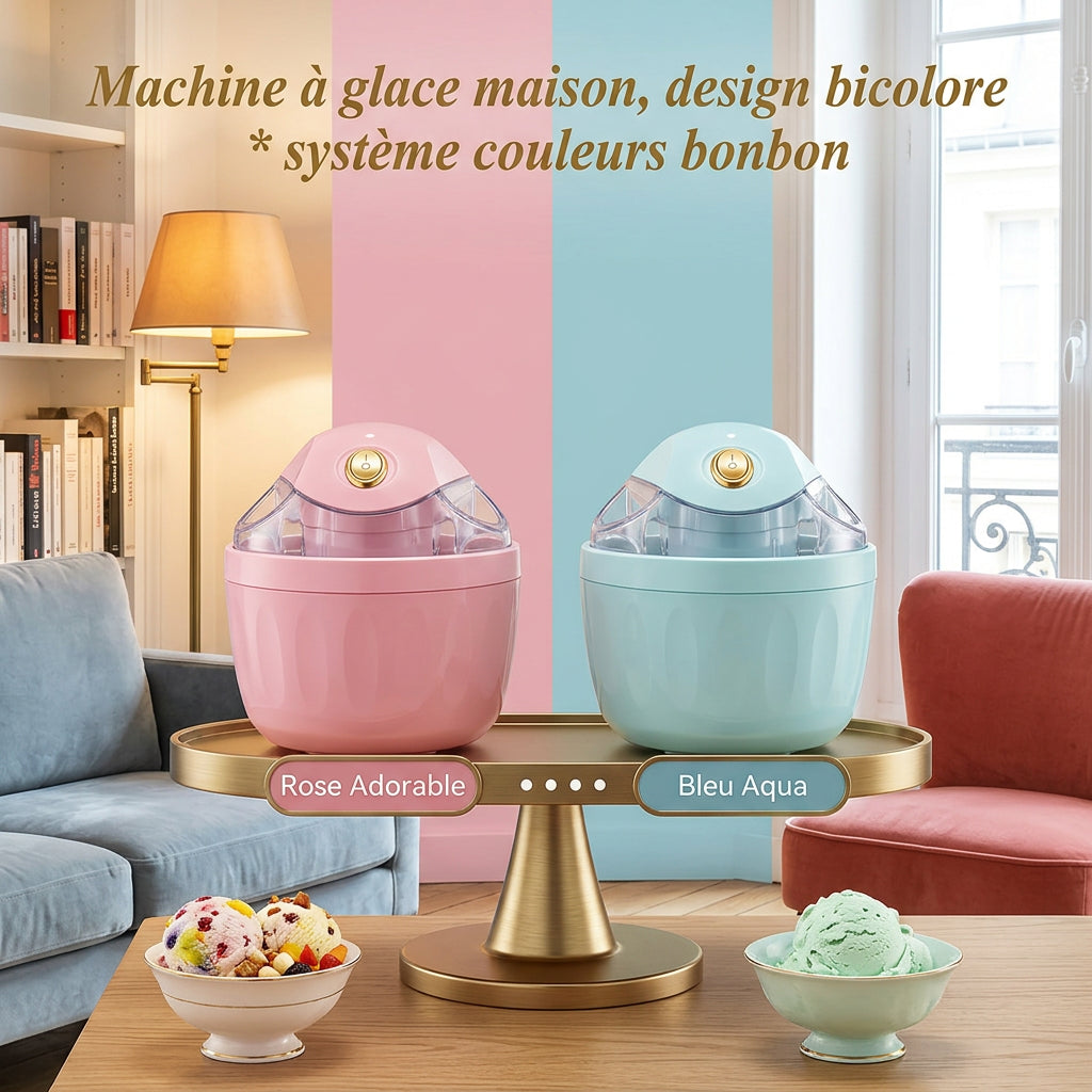 Mini Machine à Glace Rose – Sorbets & Gelato