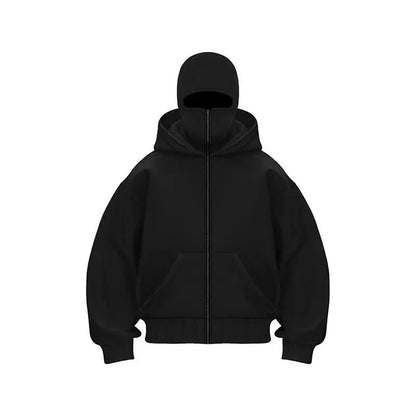 Sweat à Capuche Balaclava Y2K – Style Gothique & Harajuku