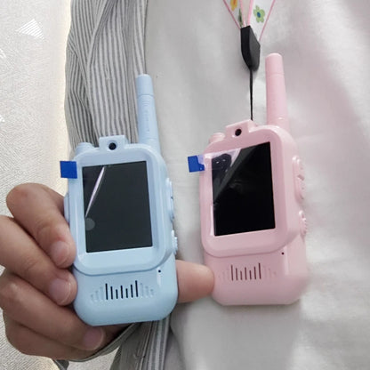 Talkies-walkies pour enfants rechargeables avec fonction vocale, écran HD de 2 pouces, appels HD en un clic et interphone — cadeau d’anniversaire ou de Noël pour garçon ou fille.