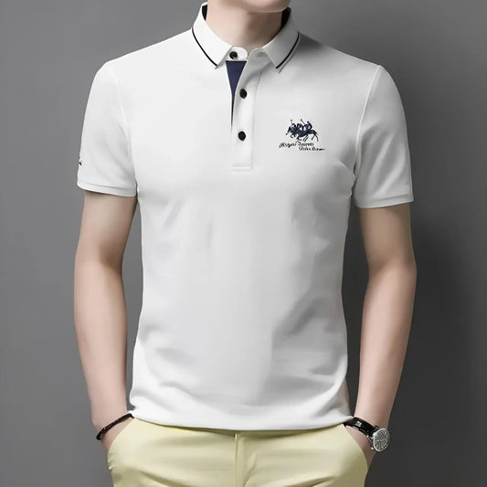 Polo Homme Personnalisable à Manches Courtes – Style Décontracté