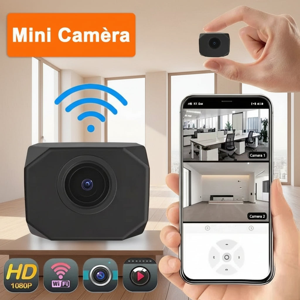 Mini Caméra Wi-Fi 1080P HD – Caméra de Surveillance Connectée