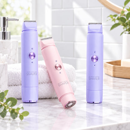 Rasoir Électrique Femme 2-en-1 – Rasage à Sec & Sous la Douche