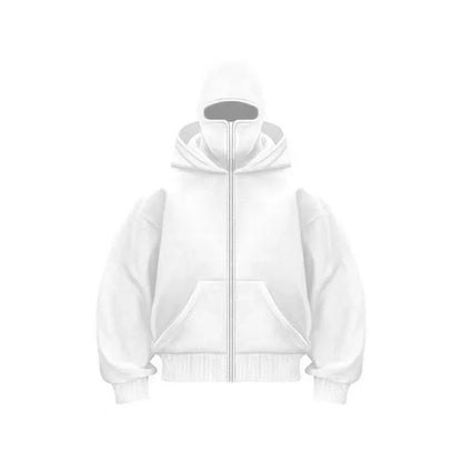 Sweat à Capuche Balaclava Y2K – Style Gothique & Harajuku